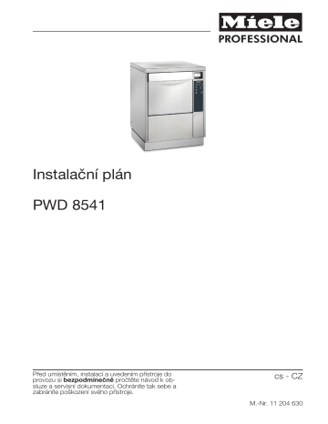 Miele PWD 8541 Mycí a dezinfekční automat na podložní mísy Používateľská príručka | Manualzz Miele PWD 8541 Mycí a dezinfekční automat na podložní mísy Používateľská príručka | Manualzz
