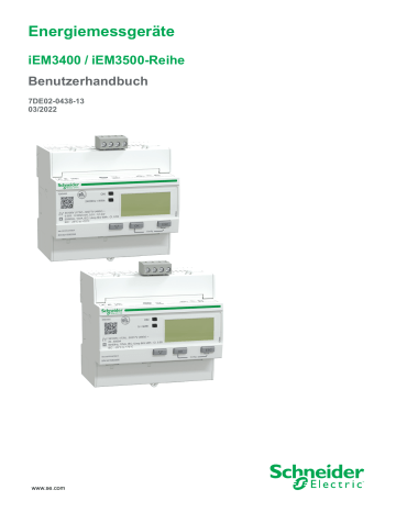 Schneider Electric iEM3400 iEM3500 series Benutzerhandbuch | Manualzz Schneider Electric iEM3400 iEM3500 series Benutzerhandbuch | Manualzz