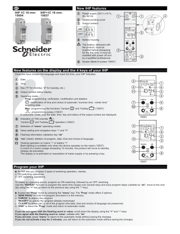 Schneider Electric IHP 18 Mm 1c User Guide Manualzz