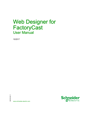 Schneider Electric Web Designer User Manual | Manualzz Schneider Electric Web Designer User Manual | Manualzz