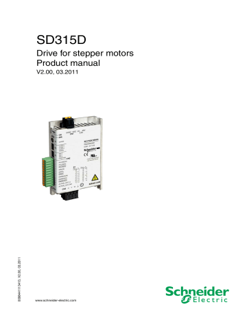 Schneider Electric SD315D Drive Product Manual | Manualzz Schneider Electric SD315D Drive Product Manual | Manualzz