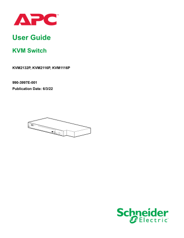 Schneider Electric KVM Switches KVM2132P, KVM2116P, and KVM1116P User Guide | Manualzz Schneider Electric KVM Switches KVM2132P, KVM2116P, and KVM1116P User Guide | Manualzz