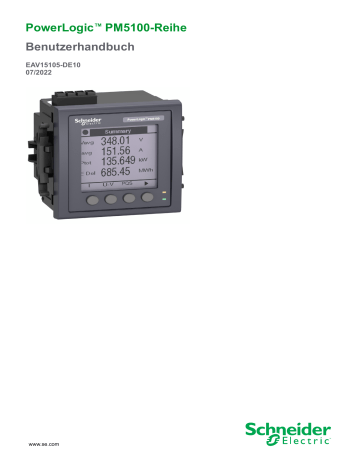 Schneider Electric PowerLogic™ PM5100-Serie Benutzerhandbuch | Manualzz Schneider Electric PowerLogic™ PM5100-Serie Benutzerhandbuch | Manualzz