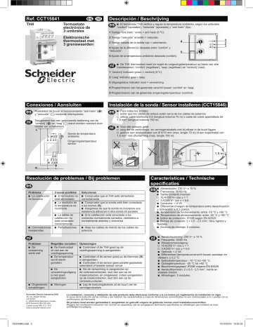 Schneider Electric Acti 9- TH4 Elektroninen termostaatti Manual de usuario | Manualzz Schneider Electric Acti 9- TH4 Elektroninen termostaatti Manual de usuario | Manualzz