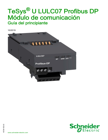 Schneider Electric TeSys® U LULC07 Profibus DP Módulo de comunicación Guía del usuario | Manualzz