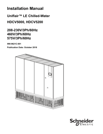 Schneider Electric Uniflair Chilled Water Installation Manual | Manualzz Schneider Electric Uniflair Chilled Water Installation Manual | Manualzz