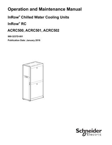 Schneider Electric InRow RC ACRC500 Series User Guide | Manualzz Schneider Electric InRow RC ACRC500 Series User Guide | Manualzz
