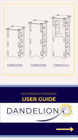 Displays2go DBPEDSET3 Set of 3 Portable Pedestals User guide | Manualzz