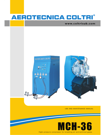 Aerotecnica Coltri Mch Use And Maintenance Manual Manualzz