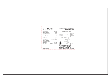 Vissani MDTF10WH 10.1 cu. ft. Top Freezer Refrigerator Specification | Manualzz
