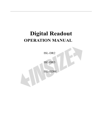 INSIZE ISL-DR3 Operation Manual | Manualzz INSIZE ISL-DR3 Operation Manual | Manualzz