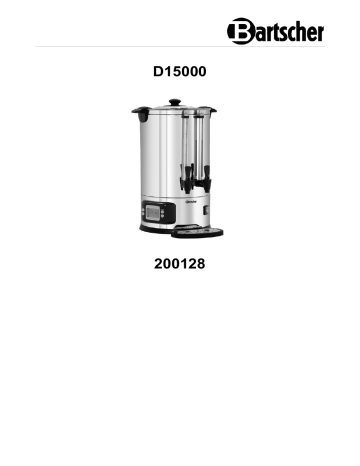 Bartscher 200128 Tea/hot water dispenser D15000 Operating instructions | Manualzz Bartscher 200128 Tea/hot water dispenser D15000 Operating instructions | Manualzz