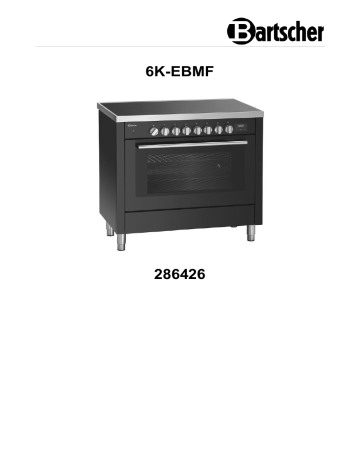 Bartscher 286426 Induction stove 6K-EBMF Bedienungsanleitung | Manualzz Bartscher 286426 Induction stove 6K-EBMF Bedienungsanleitung | Manualzz