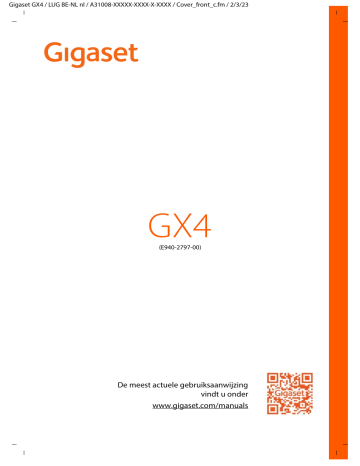 Gigaset GX4 Gebruikershandleiding | Manualzz Gigaset GX4 Gebruikershandleiding | Manualzz
