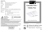 Whitecroft lighting PK-LEAFCASCADEFLEX Cascade Flex Luminaire Instruction manual