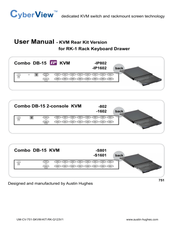 Austin Hughes VGA(DB-15)Combo KVM User Manual | Manualzz Austin Hughes VGA(DB-15)Combo KVM User Manual | Manualzz