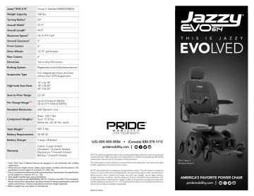 Pride Mobility Jazzy EVO 614 Owner S Manual Manualzz