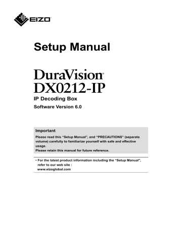 Eizo DX0212-IP Owner Manual | Manualzz Eizo DX0212-IP Owner Manual | Manualzz