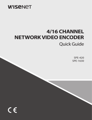 Wisenet Spe Channel Network Video Encoder User Guide Manualzz