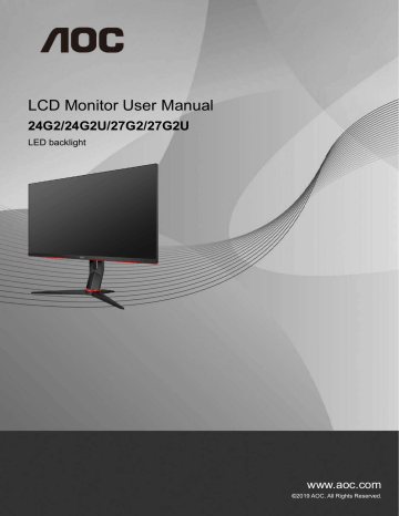 AOC 24G2 LCD Monitor User Manual | Manualzz AOC 24G2 LCD Monitor User Manual | Manualzz