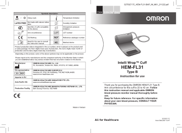 Omron HEM FL31 Intelli Wrap Cuff Instruction Manual Manualzz