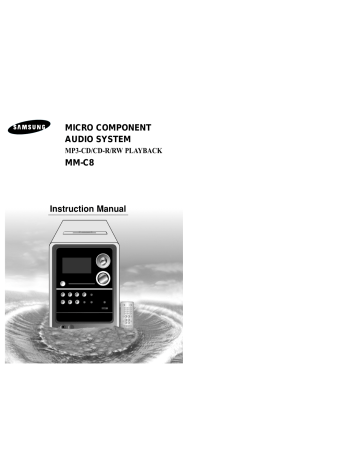 Samsung MM-C8R Instruction manual | Manualzz Samsung MM-C8R Instruction manual | Manualzz