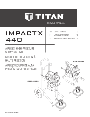 2 MAINTENANCE. Titan Impact X 440 Service Manual, Impact X 440 | Manualzz
