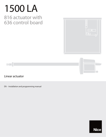 HySecurity Apollo 1500 Linear Actuator System (816 arm & 636 Control Board) Reference manual | Manualzz HySecurity Apollo 1500 Linear Actuator System (816 arm & 636 Control Board) Reference manual | Manualzz