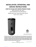 Heat-Flo 80-D Installation, Operating And Servicing Instructions