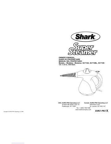 Shark SC710S Owner's Manual | Manualzz