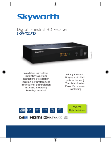 Strong SKW-T21FTA Digital Terrestrial HD Receiver instruction manual | Manualzz Strong SKW-T21FTA Digital Terrestrial HD Receiver instruction manual | Manualzz