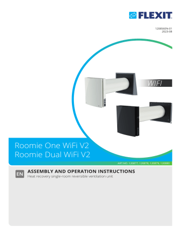 Flexit Single Room Ventilator Roomie Dual WiFi V2 User Guide Manualzz