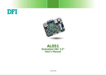 Dfi AL051 User's Manual | Manualzz Dfi AL051 User's Manual | Manualzz