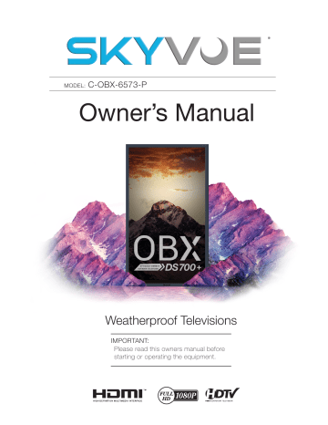 Skyvue C-OBX6570-P Owner's Manual | Manualzz Skyvue C-OBX6570-P Owner's Manual | Manualzz
