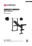 Gymstick Weight Bench Owner Manual