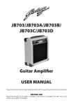 Johnny Brook JB703 20W Guitar Amplifier User Manual
