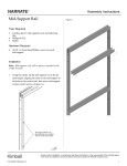 Kimball 3246373 Narrate - Mid-Support Rail Assembly Instructions