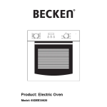 Becken forno eletrico MFD8F8F 65DEE30020 A01 Owner's Manual