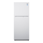 Summit SCFF53BCSSIM 24" Wide Built-In All-Freezer Instructions