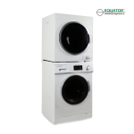 Equator 824N+850+RSK3070+IVK1055+2Boxes HE Equator 13lbs White Compact Washer 13lbs White Compact Dryer - Stackable Set Manual