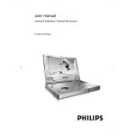 Philips Bærbar DVD-afspiller PET810/00 Brugervejledning