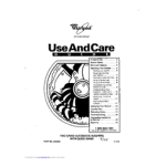 Whirlpool 3360461 Washer/Dryer Use and care guide