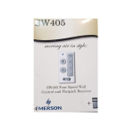 Emerson SW405/SW406 Ceiling Fan/Light Wall Control Owner&rsquo;s Manual