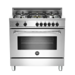 Bertazzoni MAS365DFSXT 36 5-Burner, Electric Self-Clean Oven Specifications