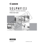 Canon SELPHY ES3 CDP-E063-010 User guide