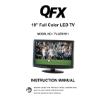QFX TV-LED1911 Instruction manual