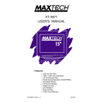 MaxTech XT-7871 User`s manual