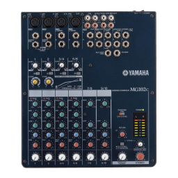 Manual Yamaha MG 82CX, MG 102C | Manualzz