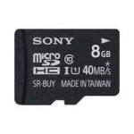 Sony SR-64UYA SR64UYA 64GB High-Speed Micro SD Memory Card Operating Instructions