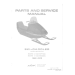 AMF 1970 SKI-DADDLER MARK IV Service manual